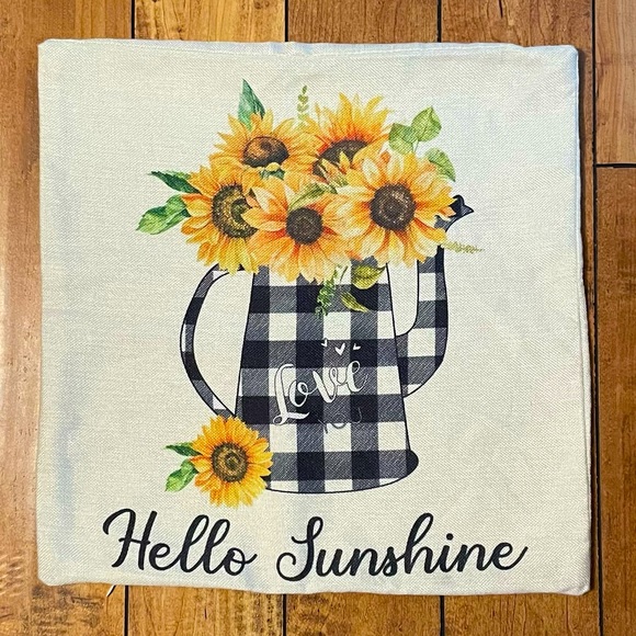 Set of 4 Sunflower Pillow Covers - Picture 2 of 6